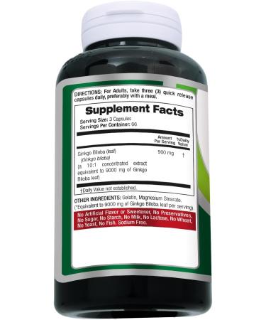 FITO MEDIC'S Ginkgo Biloba | Ginkgo biloba Herb Leaf Capsules | 200 Capsules | Concentrated Extract | Highly Absorbable Herbal Supplement - Buy Online on GoSupps.com