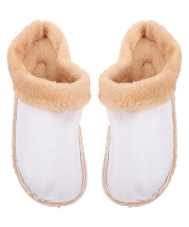 Holibanna Fuzzy Shoe Insoles Insoles for C rocs Clogs Replacement Winter Fur Insert Shoe Liners Sole Warm Removable Furry Liners House Slippers Fleece for Outdoor Indoor 39-40 EU Size