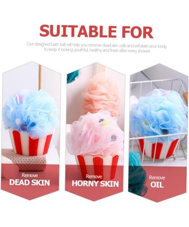 Buy Hemoton 2pcs Cartoon Bath Ball - African Body Cleaning Sponge & Shower Loofah for Men & Women | Travel Accessories - Buy Online on GoSupps.com