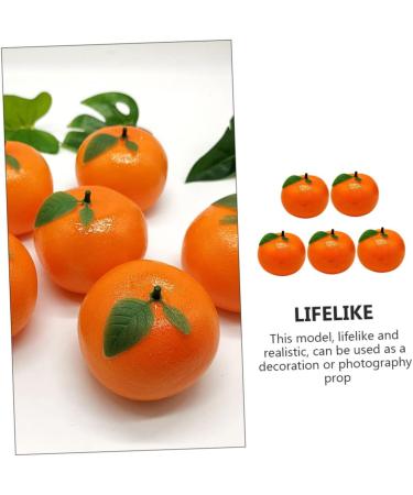 COOPHYA Kitchen Fruit 5pcs Orange Model Toddler Toy Home Accessories Artificial Fruits Fake Fruit Model Kids Toy Simulation Oranges Models Photo Props Child Plastic High Simulation - Buy Online on GoSupps.com