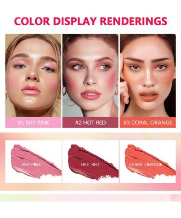 Lovelycat On-the-Go Makeup Blush Stick Tinted Moisture Stick Shadow Lips Cheek Blusher Creamy Makeup Long Lasting Natural Nude Makeup for All Skin (red) - Buy Online on GoSupps.com