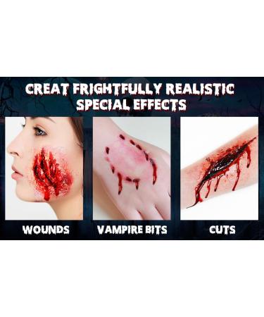 Halloween Fake Blood Spray Makeup - Washable Zombie & Vampire Costume Blood | Realistic Blood Splatter for Men & Women Cosplay - Buy Online on GoSupps.com