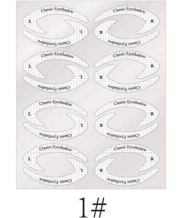 Europe And America's New Eye Shadow/Eyeliner Makeup Template Sticker Eyebrow Stencils Eye Stencils For Makeup 24PC - Buy Online on GoSupps.com