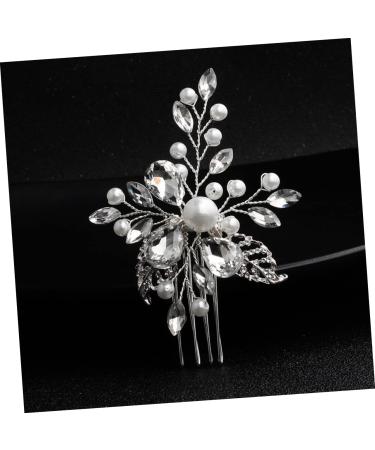 FRCOLOR 1 Pc Alloy Hair Comb Rhinestone Hair Comb Beautiful Hair Comb Exquisite Comb Floral Headpiece Hair Barrettes for Women Alloy Hair Prop Gold Bobby Wedding Flowers Sweet Bridesmaid - Buy Online on GoSupps.com