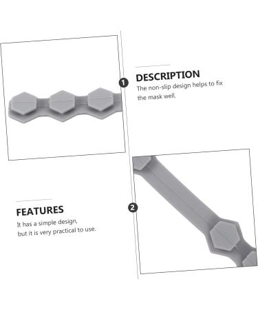 Minkissy 10pc Masking Hook - Mouth Protection Earring Cable & Mask Extension Buckle - Adjustable Lanyard & Cord Tab for Facial Masks (14.7x1.9cm) - Buy Online on GoSupps.com