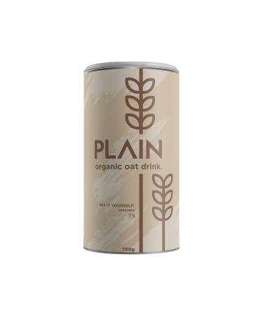Plain Bio Haferdrinkrinkpulver |75 portions oat drink without sugar |750g for preparing a gluten -free oat drink |100% from oat powder |Without additives |Oat drink powder in purest form