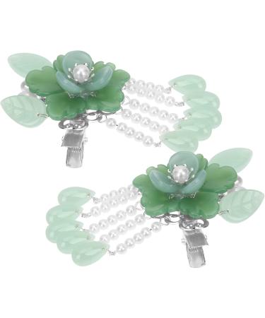 FRCOLOR Hanfu Hair Clip Pairs Antique pair clip flower pearl hairpins bedazzler Alligator Clamps jewelry chinese clips classical Miss Glass Chinese Hairpin - Buy Online on GoSupps.com