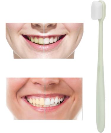Verdant Touch Soft Toothbrush - Ultra Soft Whitening Brush for Adults & Kids Green - Extra Soft Clean 1 Pack - Buy Online on GoSupps.com