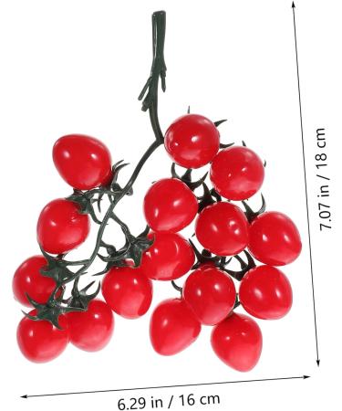 OUNONA String Simulated Cherry Tomatoes Artificial Cherry Tomato Fake Fruit Decorations Artificial Plants Garland Home Decor Mini Decor Realistic Plastic Cherry Tomatoes Party Decor Small Red 18X16CM - Buy Online on GoSupps.com