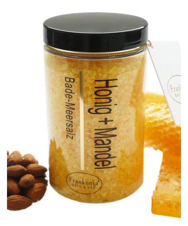 Frankonia BATH & SPA Honey Almond Bath Salt Sea Salt Dead Sea Bath Additive 450g