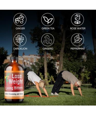 HERBOGANIC Detox Living Bitter 16oz | Natural Peppermint Ginseng Ginger & Dandelion Blend for Immune Support & Energy Boost | Shop Internationally - Buy Online on GoSupps.com