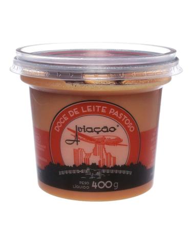 Caramel Dessert Topping - Doce de Leite Pastoso Aviacao Net Wt 400g 14.1 Ounce (Pack of 1)