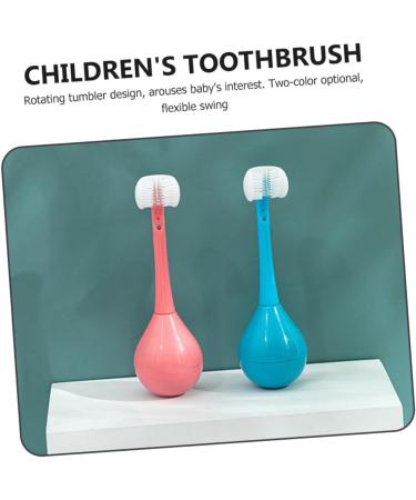 Buy Tovinanna 2-in-1 Sensory Tumbler Toothbrush for Kids - Portable Cartoon Toddler Toothbrushes | International Shipping Available - Buy Online on GoSupps.com
