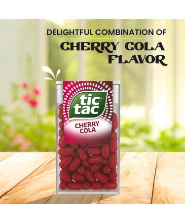 Cherry Cola Tic Tac Mint Sweets - 6 Count Pack for Refreshing Little Moments - By VR Angel - Buy Online on GoSupps.com