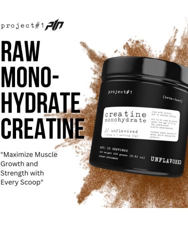 Premium Creatine Monohydrate Powder - 5000mg Muscle Builder & Strength Enhancer for Men & Women - 50 Servings - Unflavored | International Shipping - Buy Online on GoSupps.com
