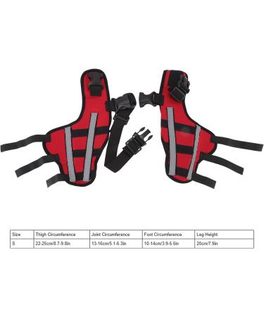 Dog Knee Brace Adjustable Dog Leg Brace Double Rear Leg Brace Elastic Shockproof Dog ACL Brace CCL Brace Hind Leg Pet Knee Pads with Reflective Strips for Pets and Dogs (S) Small - Buy Online on GoSupps.com