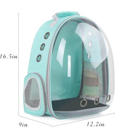 Green Bird Backpack Carrier | Portable Feeder Cups | Airline-Approved | Ventilated Space Capsule for Travel & Outdoor Use - Buy Online on GoSupps.com