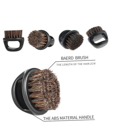 Minkissy Beard Care Brush | Wild Boar Bristle Shaving & Styling Brush for Men - Portable Beard Comb & Glass Brush - Buy Online on GoSupps.com