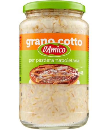 D'Amico 6x DAmico cooked wheat for Neapolitan Pastiera 580 g gekookte tarwekorrels Italy