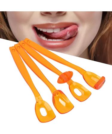 4-Part Lip-Tongue Muscle Trainer for Oral Flexibility & Rehabilitation - Large Orange - Buy Online on GoSupps.com