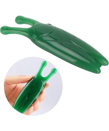 Verdant Touch Gua Sha Facial Tool - High Bridge Nose & Jaw Swelling Reduction - Green Gua Sha Massage Tool for Glowing Skin - Buy Online on GoSupps.com