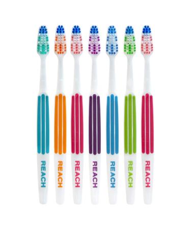 Reach Advanced Design Soft Bristle Toothbrush 7 Count Value Pack - Buy Online on GoSupps.com
