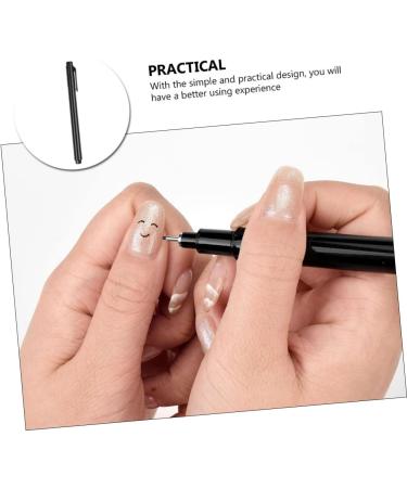 Beatifufu 1pc Nail Art Pen Waterproof Nail Pen Good Pens for Line Art Nail Art Tool Pen Nail Painting Black Pen Painting Liner Brush Nail Design Drawing Pens Accessories Draw a Line Plastic - Buy Online on GoSupps.com