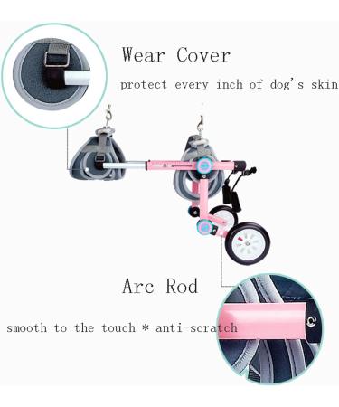 Foldable Dog Wheelchair Adjustable Pet/Doggie Wheelchair for Back Legs Small and Medium Pet Rehabilitation Walker for Recover Mobility Protects Chest and Limbs X-Small - Buy Online on GoSupps.com