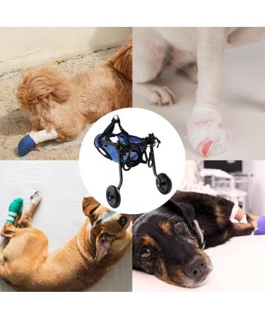 Adjustable Dog Wheelchair for Back Legs Small Dog Wheel-Chair Dog Wheelchair Trolley Disability Dog Wheelchair Back Leg Rehabilitation Aid for Small Dogs X-Small - Buy Online on GoSupps.com