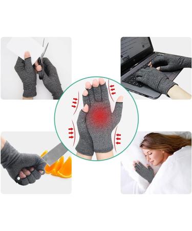 Compression Gloves Comfortable Non Slip Arthritis Gloves 2 Pair Fingerless Gloves for Carpal Tunnel Wrist Support Rheumatoid Osteoarthritis Pain Relief Computer Typing (Color : M) - Buy Online on GoSupps.com