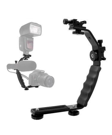 LimoStudio Camera Bracket Mount Heavy Duty Photography Video L-Bracket with Standard Flash Shoe Mounts, AGG1179 1 Pack - Buy Online on GoSupps.com