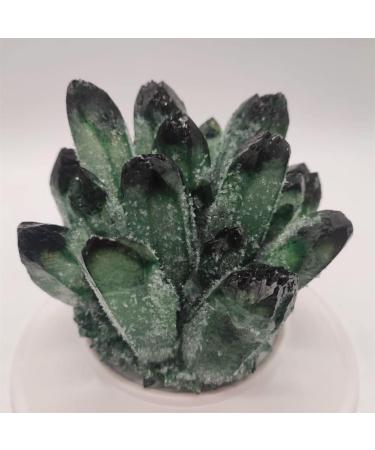 Gems for Decoration 500-600g Natural Green Ghost Quartz Crystal Cluster Crystals raw Gem Specimen for Home&Office Decoration fengshui Aura Crystal - Buy Online on GoSupps.com