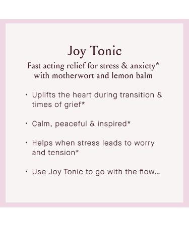 Urban Moonshine Joy Tonic - Fast-Acting Stress Relief with Motherwort & Lemon Balm - Daily Nervous System Support & Mood Elevation - Gluten-Free Herbal Supplement - 2 Fl Oz - Buy Online on GoSupps.com
