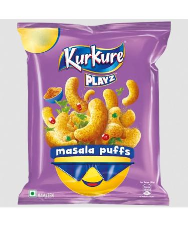 Kurkure (Playz Masala Puffs) (55 Gram) - Playful Shapes provide a satisfying mouthfeel with every bite (Pack of 15) - Buy Online on GoSupps.com