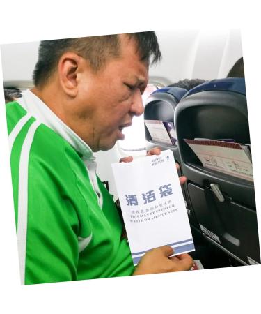 PLAFOPE Outdoor Garbage Bags 50pcs - Disposable Aviation Vomiting Paper Bags for Cars - Puke Bags for Travel - Pack of 50 - Buy Online on GoSupps.com