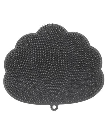 XPTIECK shower foot massager scrubber with suction cups wall-mounted back scrubber for shower free-handed foot wiring mat durable 30 x 25.5 cm gray