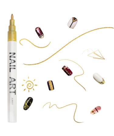 LYroo Nail Art Liner Pen Set - Black&Gold (2 Count) | Nail Graffiti Pens for Creative Nail Art - Buy Online on GoSupps.com