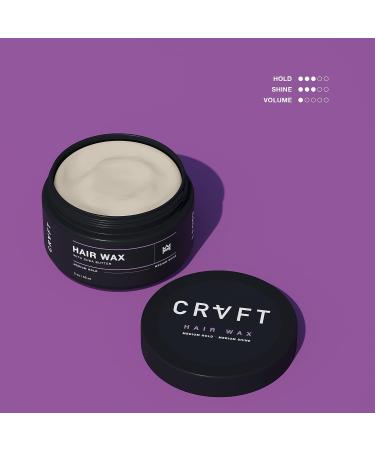 CRVFT Hair Wax 2oz | Medium Hold/Medium Shine | Frizz Control and Flyaway Catcher | For Medium to Long Hair | Reworkable Defining Styler Heavy | Made in USA | Paraben & Sulfate Free | Scented - Buy Online on GoSupps.com