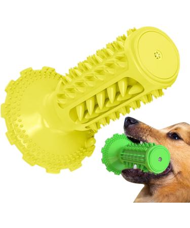 Zceplem Dog Toothbrush Toys - Conical & Toothed Cubes for Puppies | Classic Sound Dog Zingers (Yellow) | Best Study Toys for Dogs | Perfect for Shelters & Homes - Buy Online on GoSupps.com