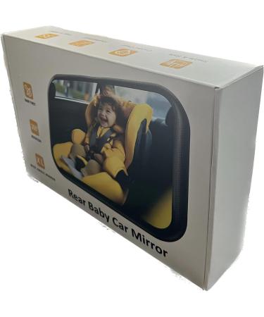 360 Rotatable Shatter-Safe Baby Car Mirror - Sausage-Proof Back Seat Monitor for New Parents | Large Field of Vision - Buy Online on GoSupps.com