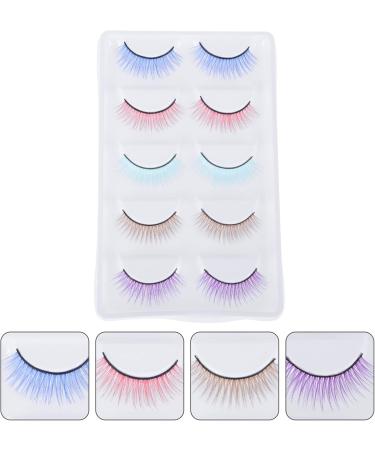 FRCOLOR 15 Pairs Colored False Eyelashes Dense Fake Eyelash Vivid Eyelashes Soft Natural False Eyelashes Thick Man-made Fiber False Eyelashes Artificial Fiber 3d European and American - Buy Online on GoSupps.com