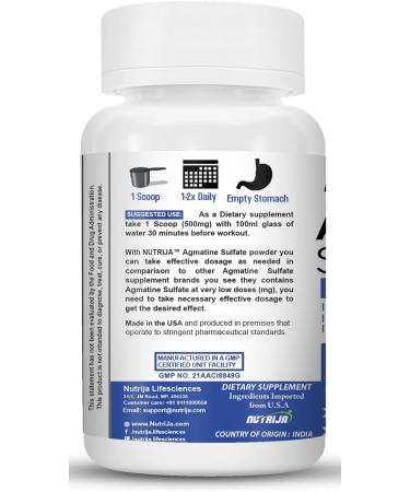 Buy Agmatine Sulfate 100 Grams - Premium Quality International Shipping Available - Buy Online on GoSupps.com