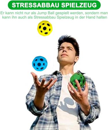 3 PCs Astro Jump Ball - High Bounce Moon Galaxy Spring Balls | Interactive Outdoor Toys for Kids - Buy Online on GoSupps.com