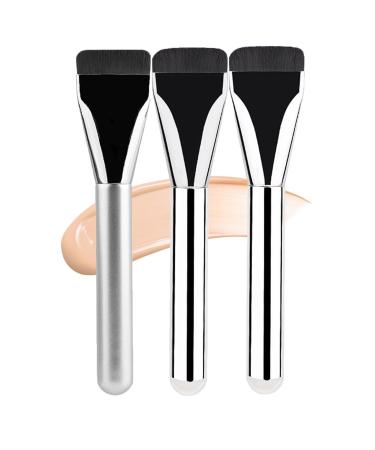 3 Blending Buffing Stippling Brush Foundation Make-up Brush Cosmetics Brushes Foundation Brush For Liquid Makeup Synthetic Contour Brush Flat Foundation Brush Ultra Thin Foundation Brush A+B+C