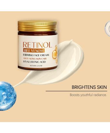 Retinol Face Cream - Retinol Moisturizer with Collagen Hyaluronic Acid & Bee Venom Collagen Cream for All Skin Types Anti-Aging Bee Venom Treatment Hydrates Dry Skin Minimizes Pores 2.12oz - Buy Online on GoSupps.com
