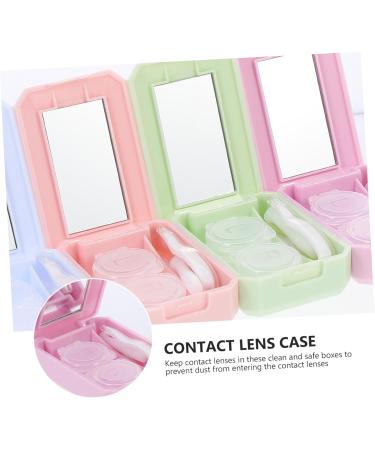Buy Homsfou 8-Piece Glass Contact Lens Case Set - Travel-Friendly Eye Care Holder for Colored Lenses - Buy Online on GoSupps.com