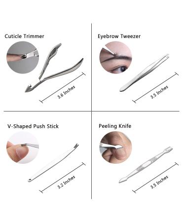 Professional Travel Nail Clipper Kit - 12 Pieces Manicure Set with Cuticle Nipper, Pedicure Tools in Luxurious Travel Case - Purple - Buy Online on GoSupps.com