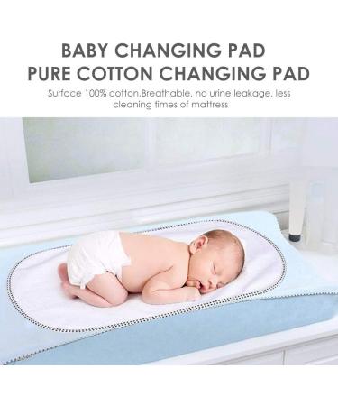 3pcs Cotton Waterproof Changing Pads Set with Flower Headband - 30x60cm | Washable & Reusable Diapers Liners Mat - Perfect for Home & Travel - Buy Online on GoSupps.com
