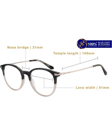 Blue Light Blocking Glasses for Men & Women - Nebbiolo Demi Dark Brown | Anti Eyestrain Glare Reduction & UV Protection - Buy Online on GoSupps.com