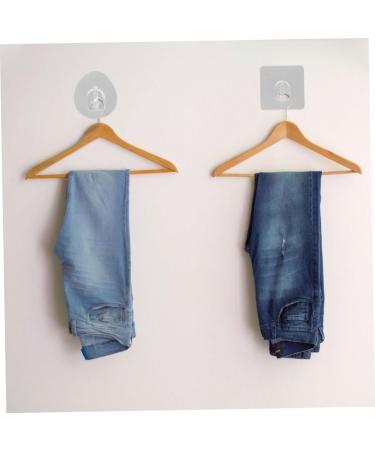 Cabilock 12-Pack Razor Hooks - Transparent Key & Phone Holder Shower & Towel Hooks Decorative Wall Hooks 7x7cm - International Shipping - Buy Online on GoSupps.com